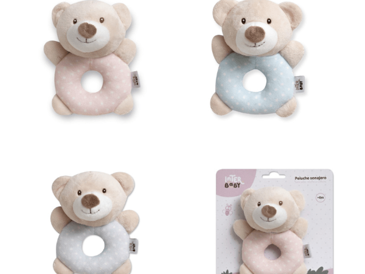 Peluche Sonajero Pequeñitos Moda Infantil