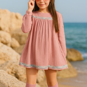 Vestido Doble Gasa con Detalles