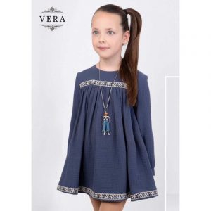 Vestido Doble Gasa con Detalles