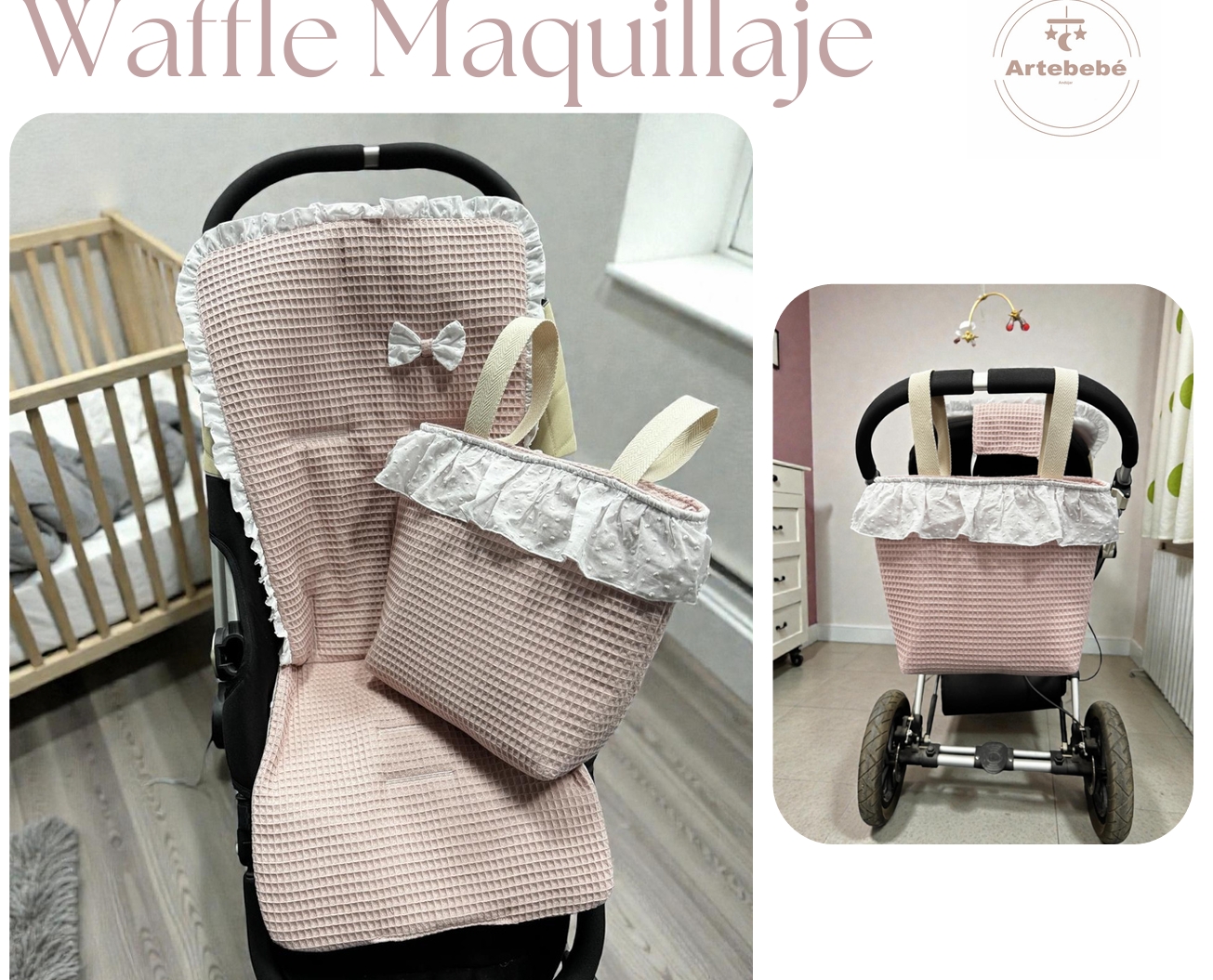 Colchoneta + Bolso Waffle Maquillaje