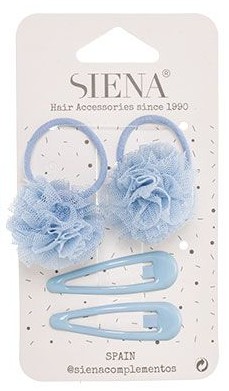 Pack 2 coleteros pompon tul + 2 clips - Imagen 3