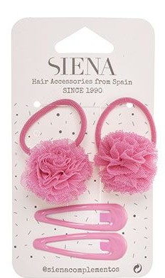 Pack 2 coleteros pompon tul + 2 clips - Imagen 5