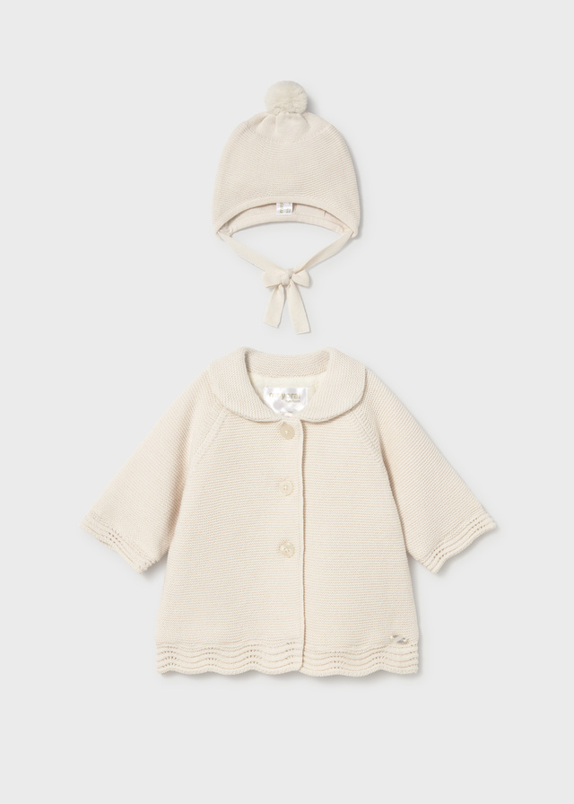 Abrigo Tricot con Gorro - Imagen 2