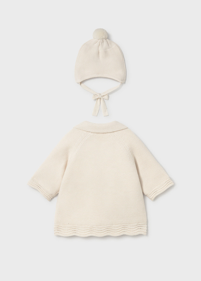 Abrigo Tricot con Gorro - Imagen 3