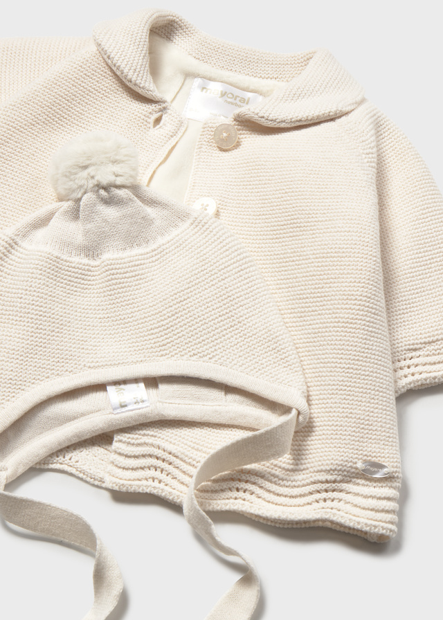 Abrigo Tricot con Gorro - Imagen 4