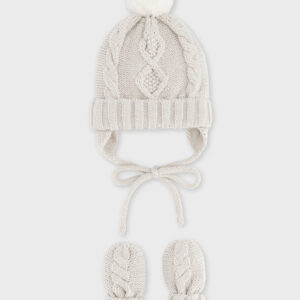 Conjunto Tricot Gorro y Manoplas