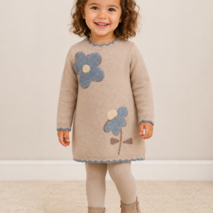 Vestido Tricot Flores
