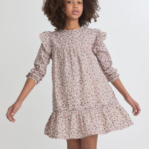 Vestido Flores Lila