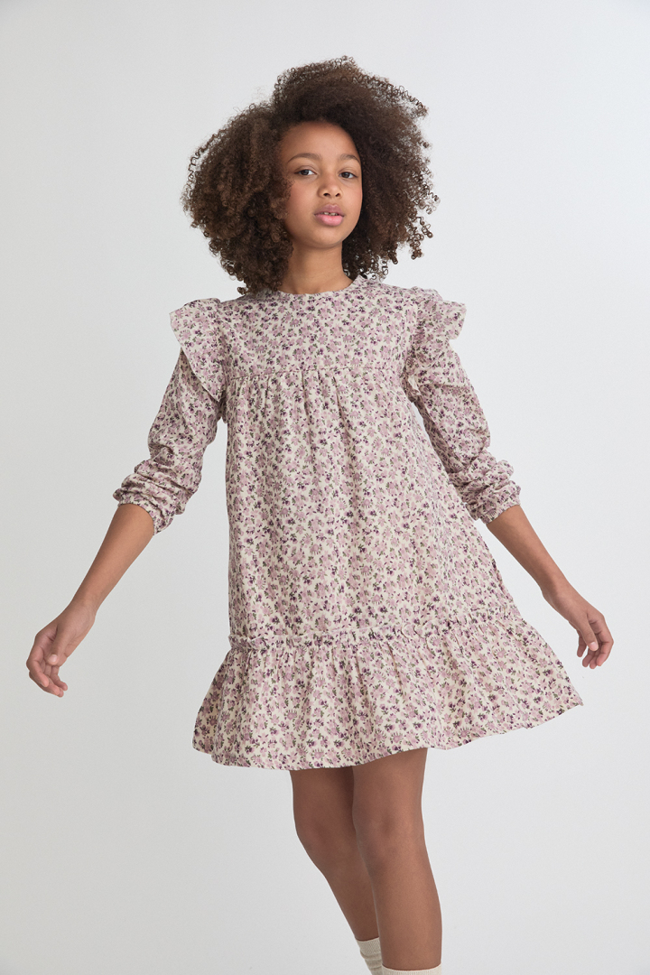 Vestido Flores Lila