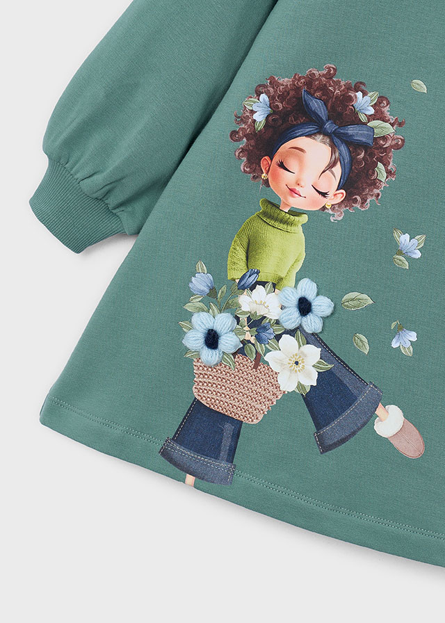 Vestido Felpa Niña - Imagen 5