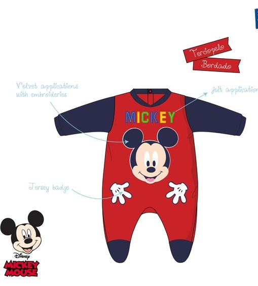 Pelele Tundosado Mickey